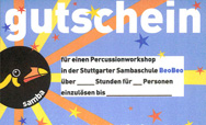 Samba Gutschein BeoBeo Percussionworkshop